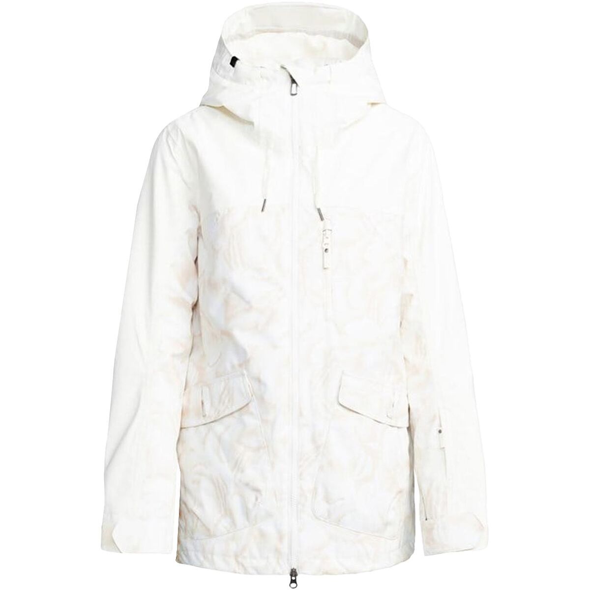 Roxy Women's Stated Snow Jacket in Egret Glow - Size: Large