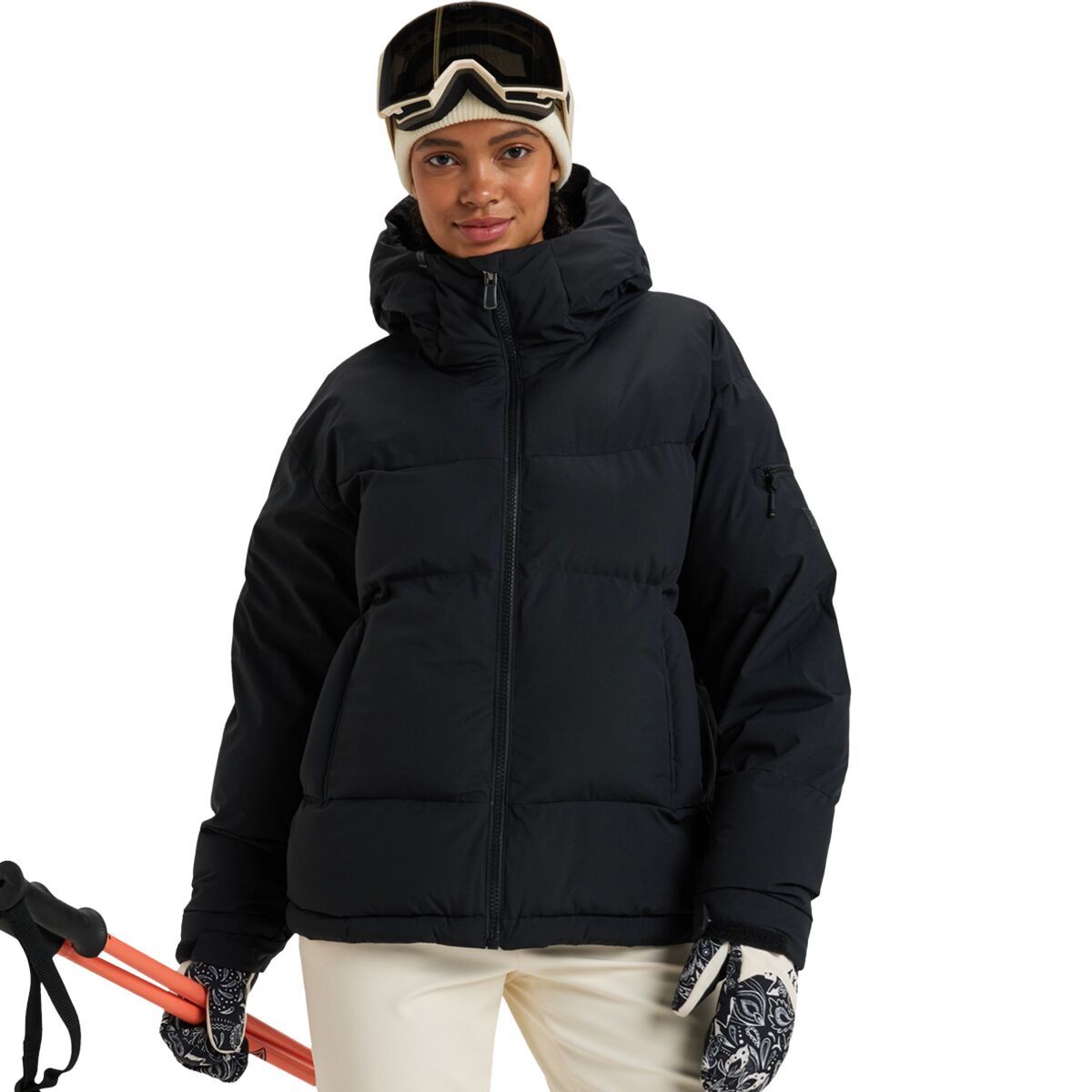 Roxy Women's Alofted Puffy Jacket in Anthracite - Size: Small
