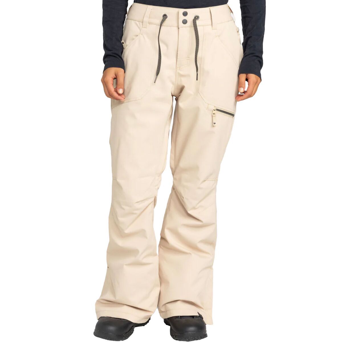 Roxy Women's Nadia Technical Snow Pant in Heather Grey - Size: Large