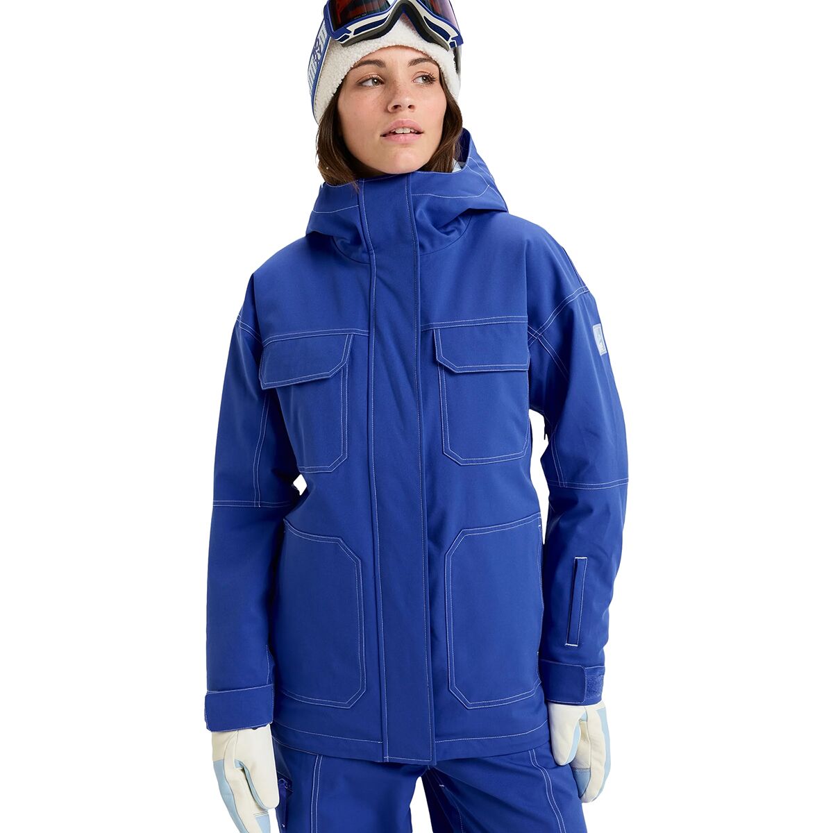 Roxy Women's Chloe Kim Jacket in Dazzling Blue - Size: Large