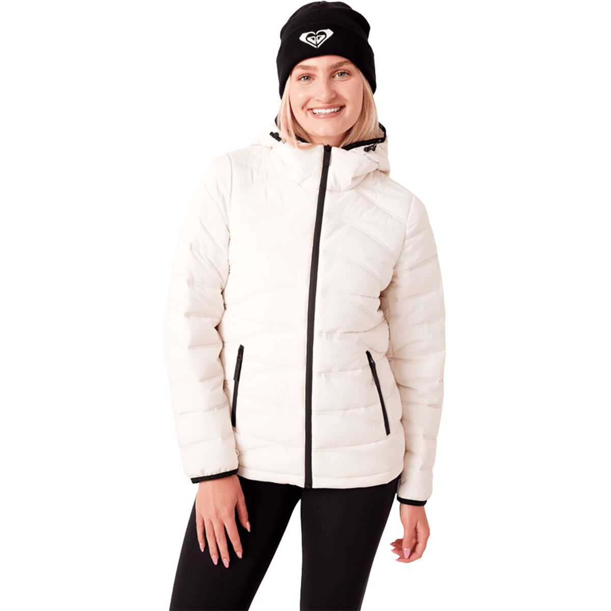 Roxy Roxy Women's Estelle Stretch Liner Jacket in Vanilla - Size: Large - $40.00 at Steep and Cheap