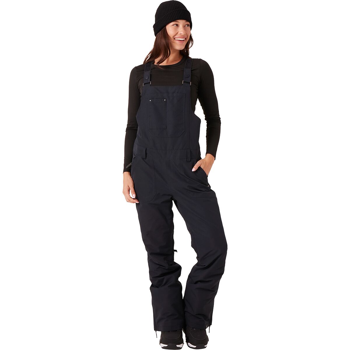 Roxy Women's Rideout Bib in Black - Size: XS