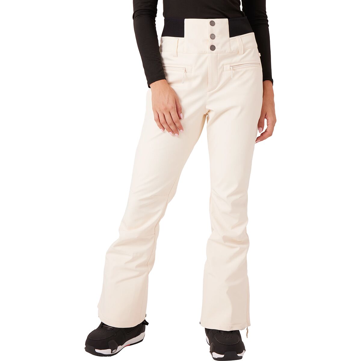 Roxy Women's Rising High Pant in White Asparagus - Size: M/Regular