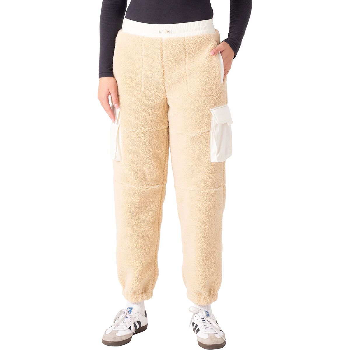 Roxy Women's Rita Sherpa Jogger in Desert - Size: Medium