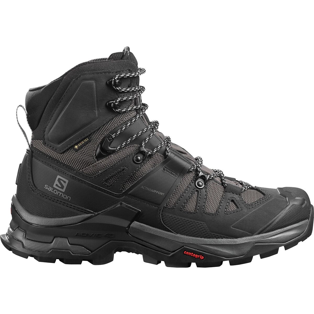 Salomon Men's Quest 4 GTX Backpacking Boot in Magnet / Black / Quarry - Size: US 8.0/UK