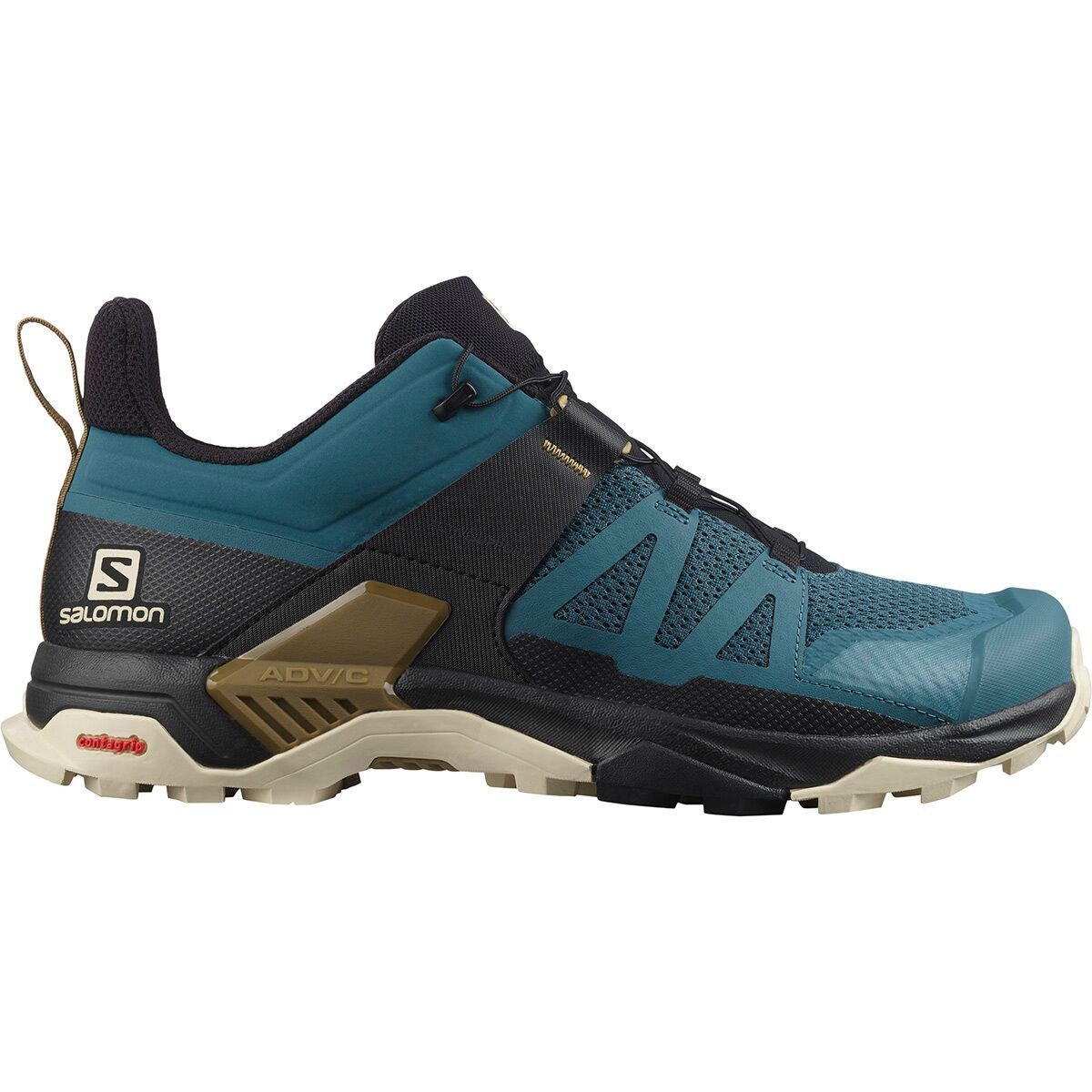 Salomon Men's X Ultra 4 Hiking Shoe in Kelp / Dark Earth / Black - Size: US 12.5/UK 12