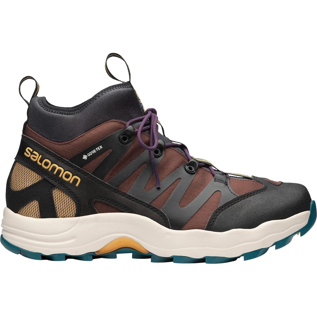 Salomon Men's XA Pro 1 Mid GTX Shoe in Chocolate Fondant / Arrowwood / Black - Size: US 6.0/UK 5.5