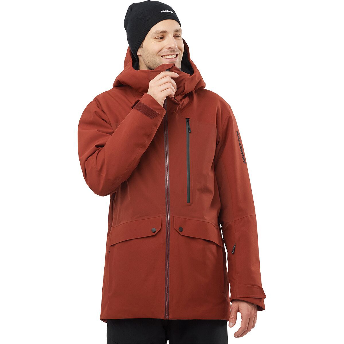 Salomon Men's Untracked Jacket in Deep Black / Periscope - Size: XL