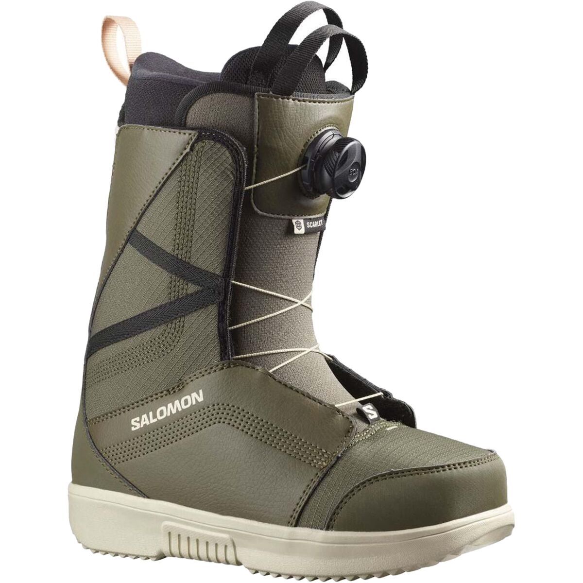 Salomon Women's Scarlet Boa Snowboard Boot - 2024 in Army Green - Size: 26.5