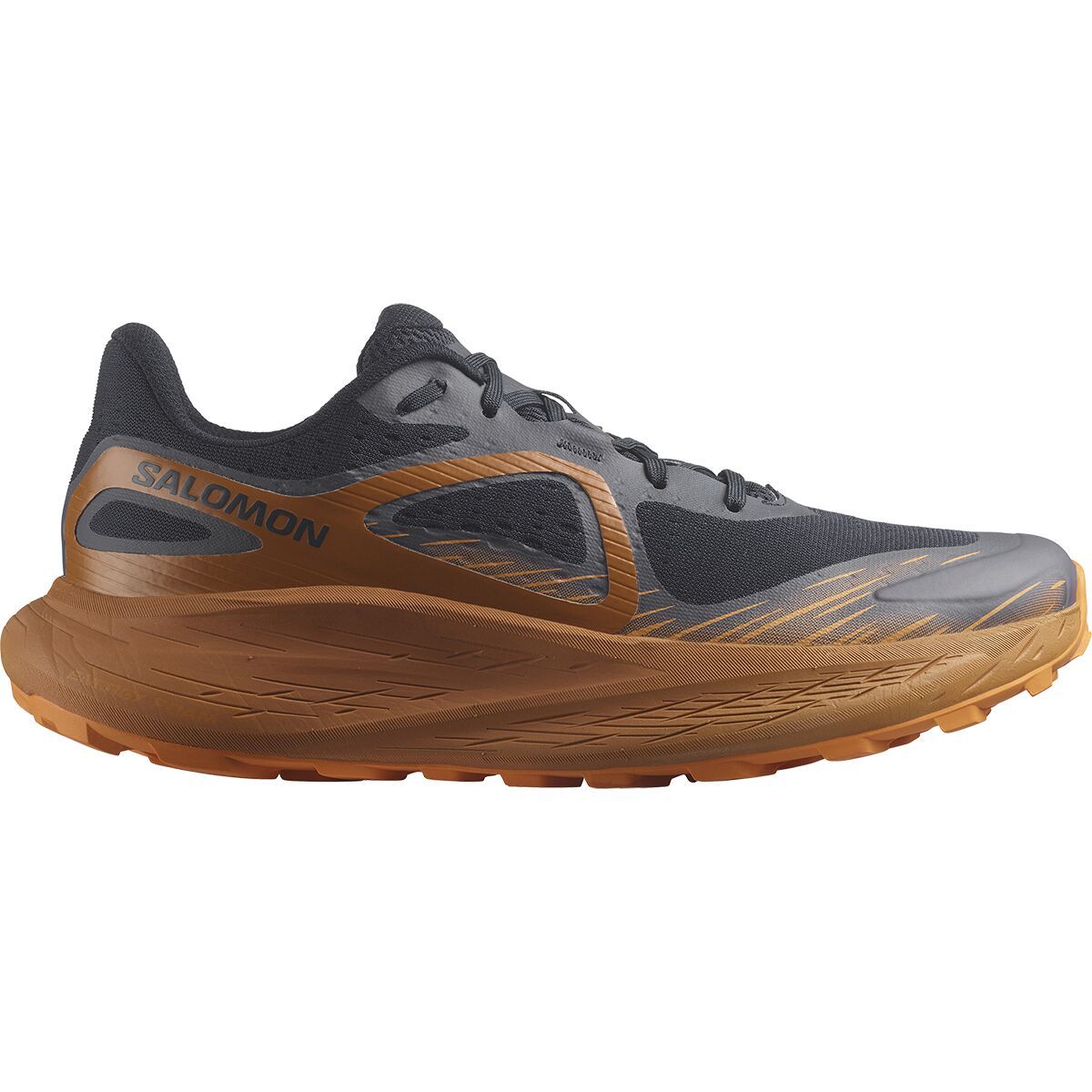 Salomon Men's Glide Max Trail Running Shoe in Granada Sky Dark Sapphire Sunny Lime - Size: US 11.0/UK 10.5