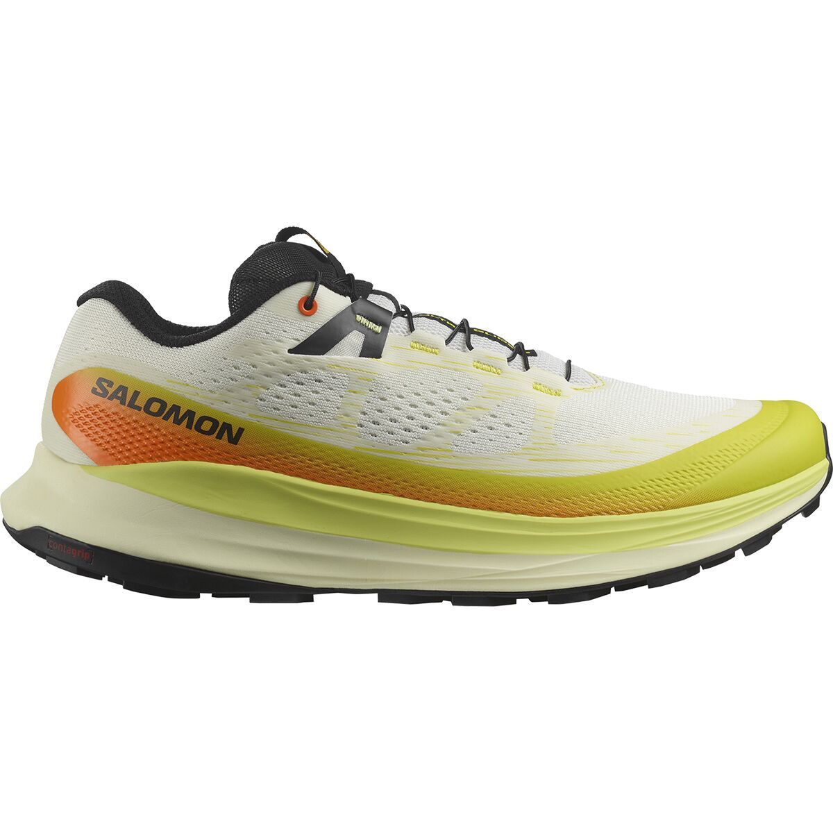 Salomon Men's Ultra Glide Trail Running Shoe in Black / Green Gecko - Size: US 7.5/UK 7