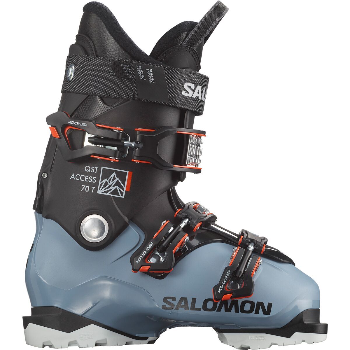 Salomon QST Access 70T GW Boot - Kids' in Coppen Blue / Black / Orange - Size: 26.0/26.5