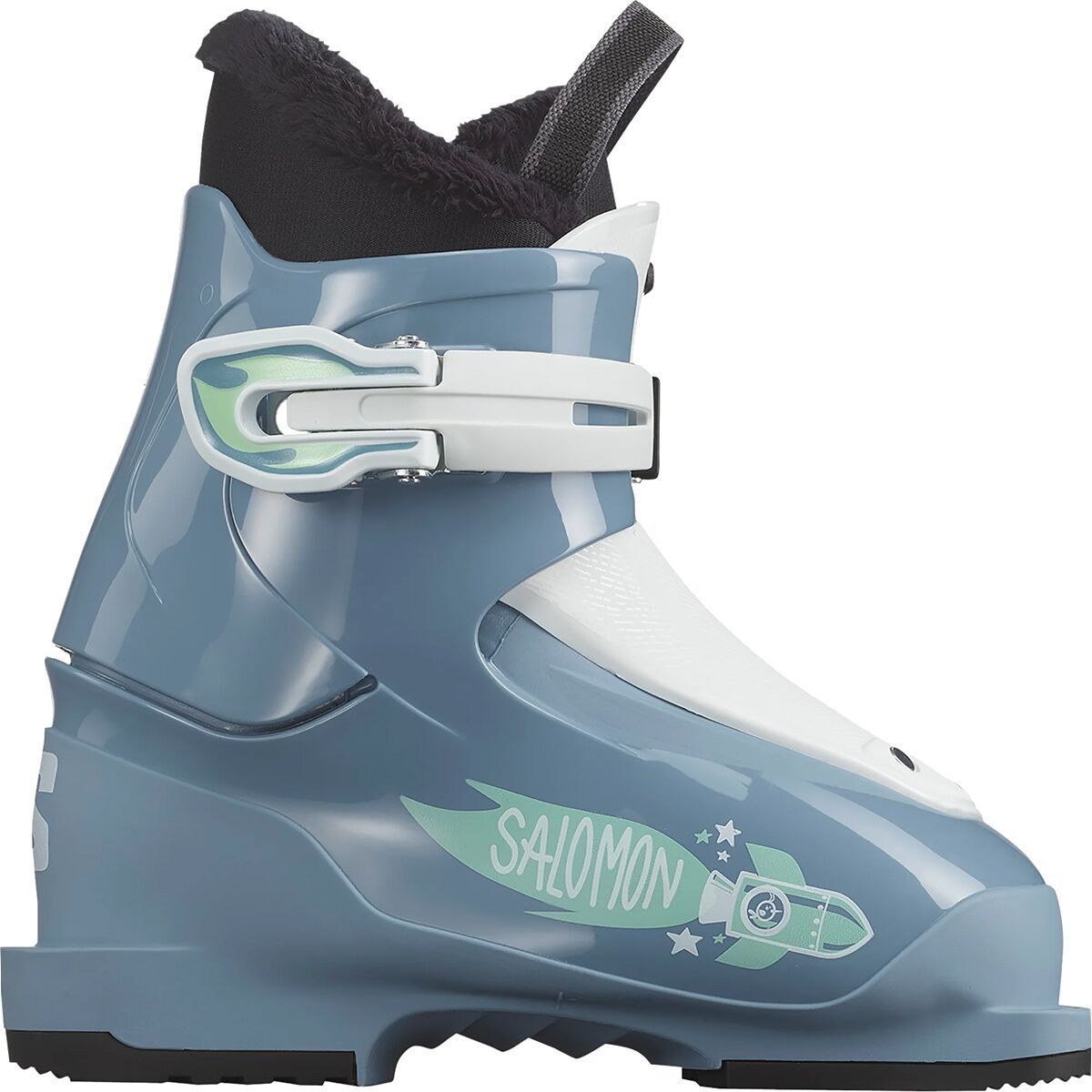 Salomon T1 Boot - Kids' in Mint / White / Copen Blue - Size: 17