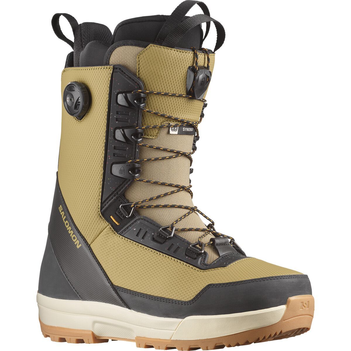 Salomon Synergy PWL SJ BOA Snowboard Boot - 2025 in Dried Herb / Black - Size: 12.5