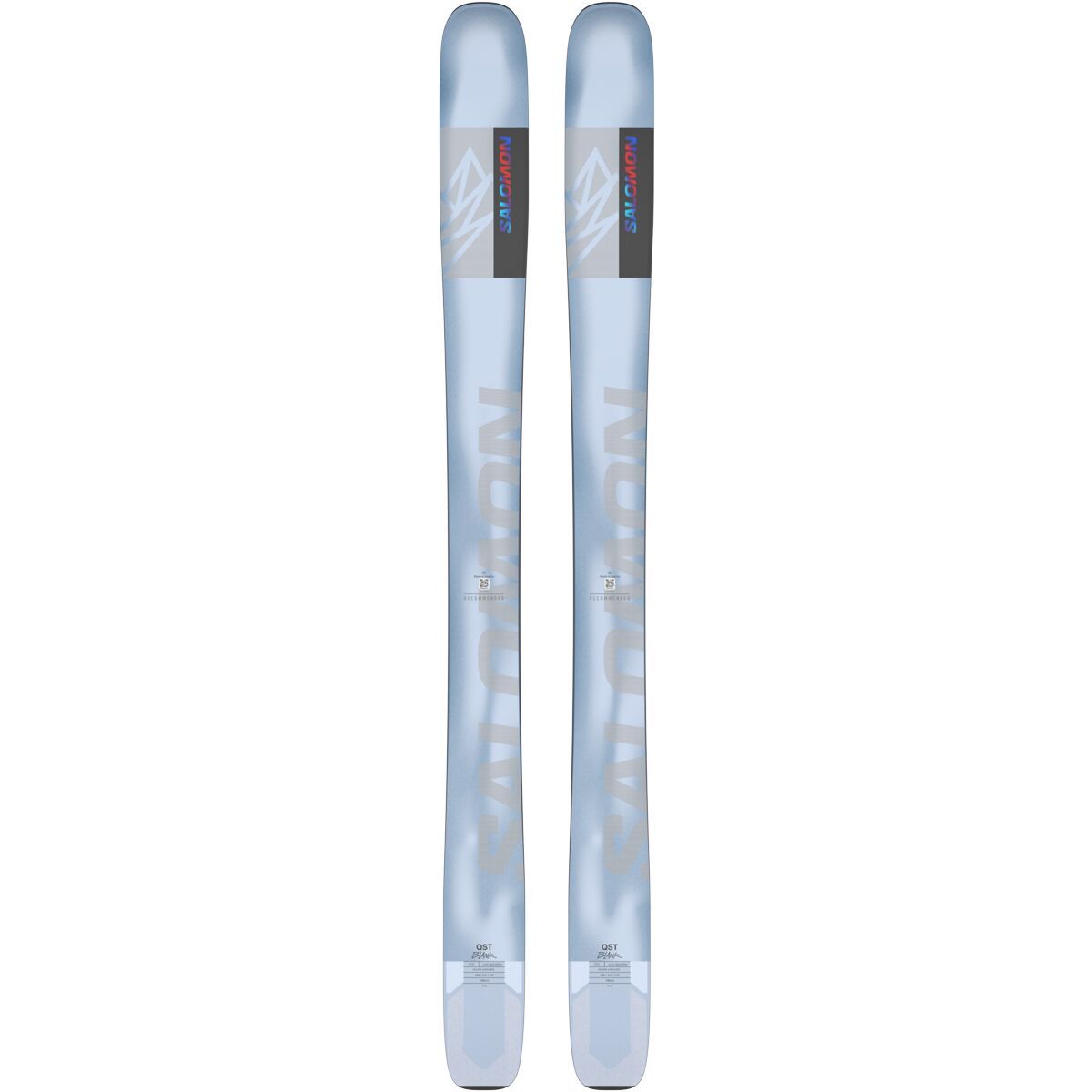 Salomon QST Blank Ski - 2025 in Ill Blue / Pastel Blue / Poppy Red - Size: 194cm