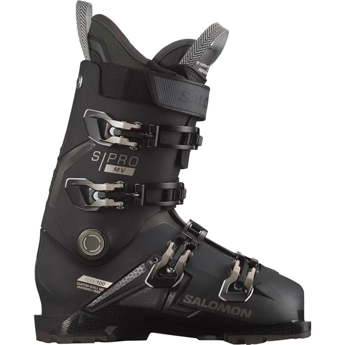 Salomon S/Pro MV 100 GW Ski Boot - 2024 in Black / Titanium / Beluga - Size: 25.0/25.5