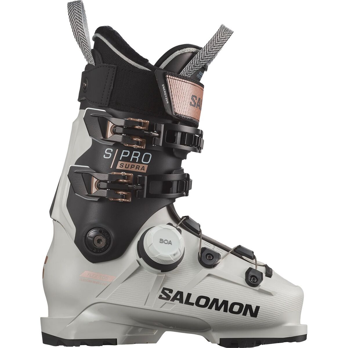 Salomon Women's S/Pro Supra Boa 105 GW Ski Boot - 2025 in Grey Aurora / Black - Size: 26.0/26.5