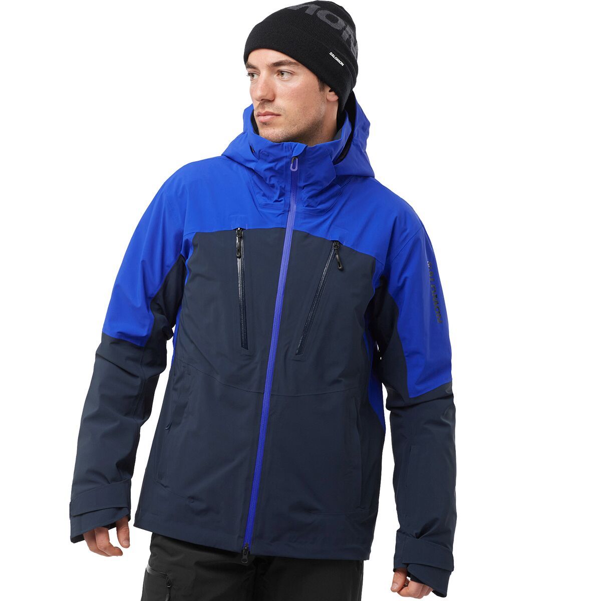 Salomon Men's Brilliant Jacket in Periscope / Deep Black - Size: Small