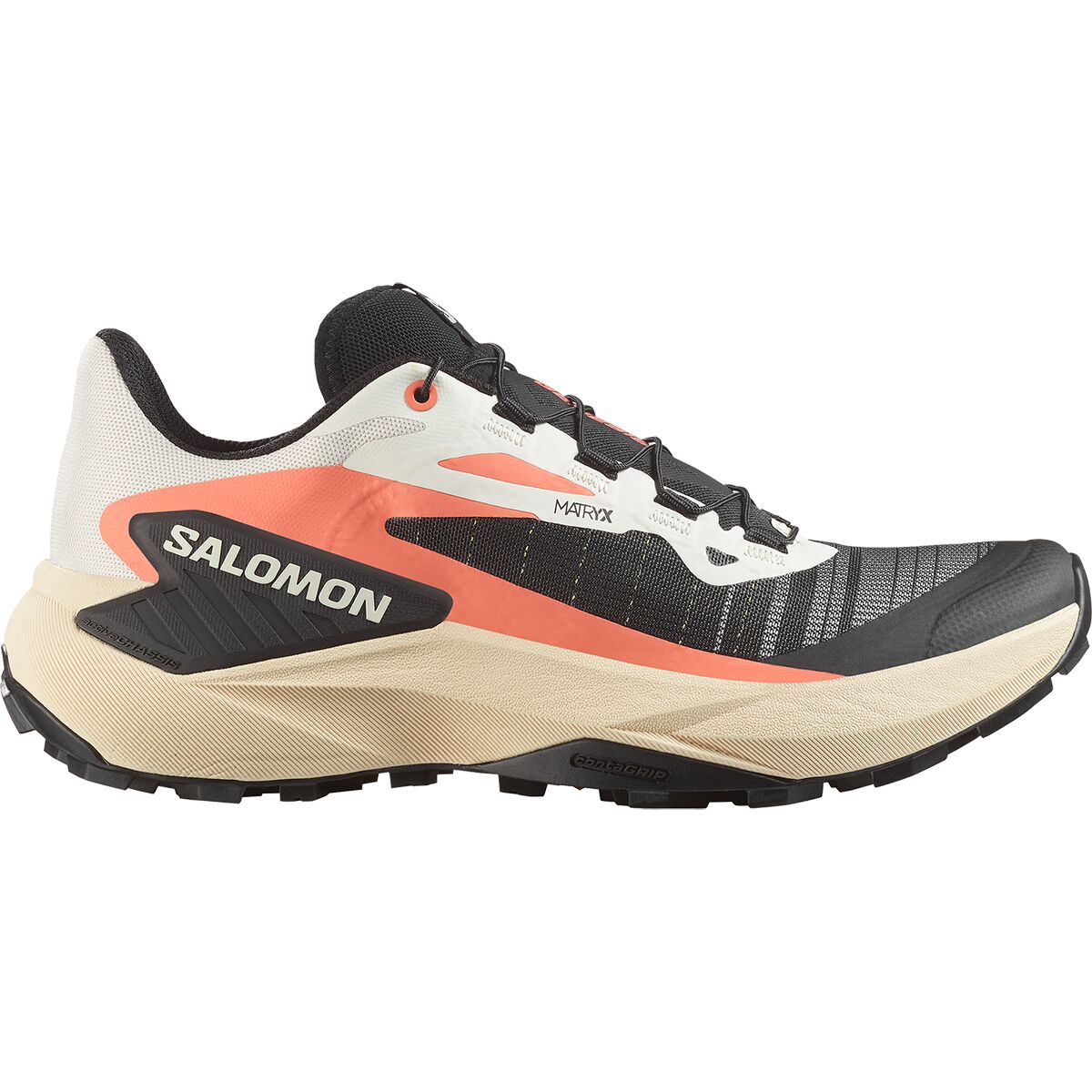 Salomon Salomon Women's Genesis Shoe in Fusion Coral / Tender Peach / Black - Size: US 6.5/UK 5 - $112.46 at Steep and Cheap