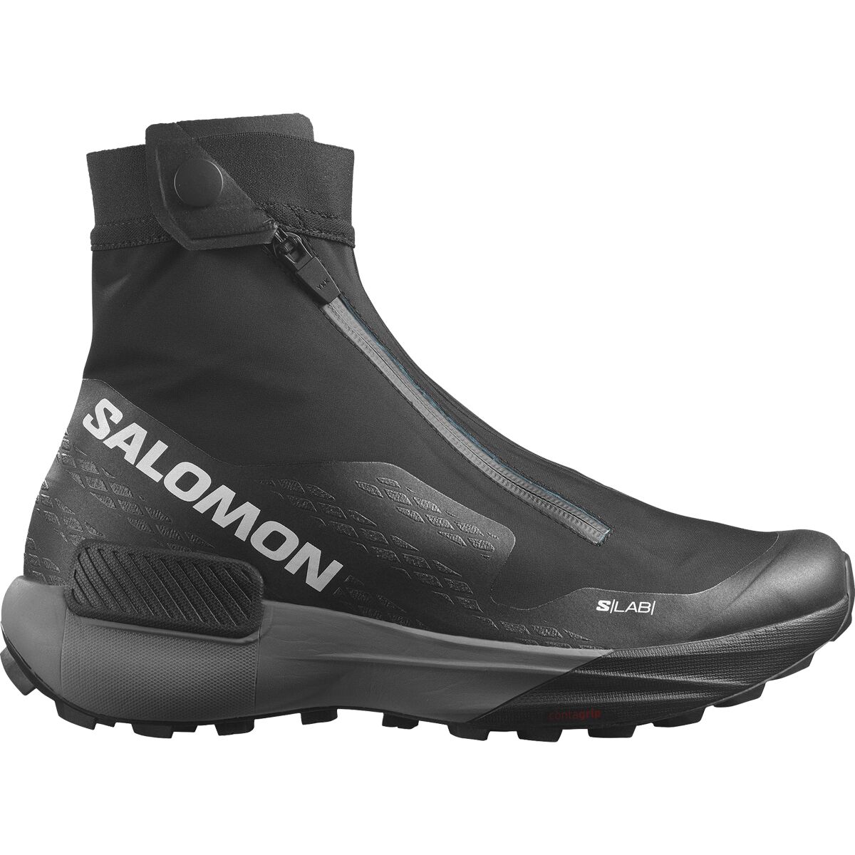 Salomon S/Lab Genesis Spine Trail Running Shoe in Black / Pewter / Transcend Blue - Size: Mens 11.0/Womens