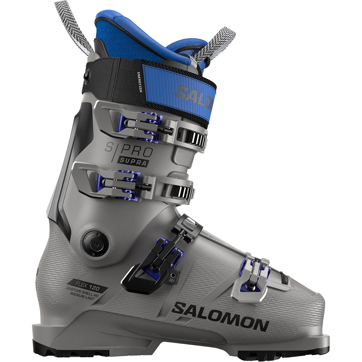 Salomon S/Pro Supra 120 GW Boot - 2026 in Steel Grey / Black / Race Blue - Size: 30.5