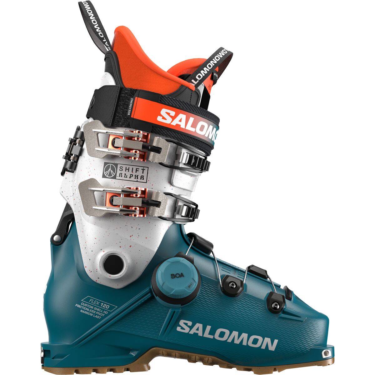 Salomon Shift Alpha Boa 120 Boot - 2026 in Dragonfly / Silver Metallic / Orange Tiger - Size: 28.5