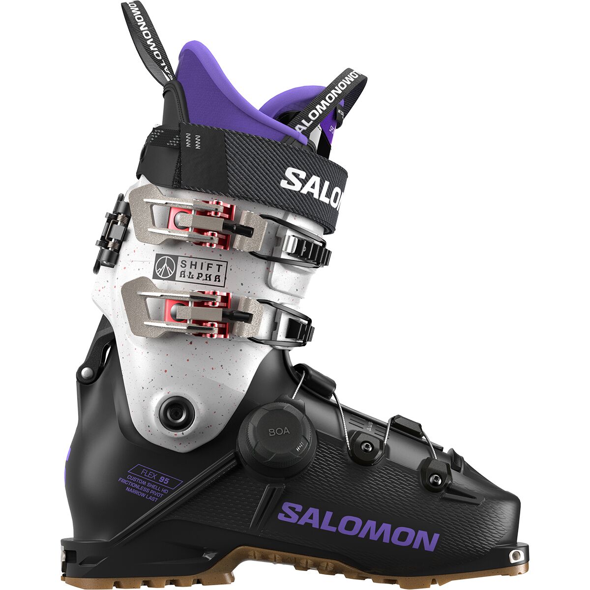 Salomon Women's Shift Alpha Boa 95 Boot - 2026 in Black / Ultra Violet - Size: 26.5