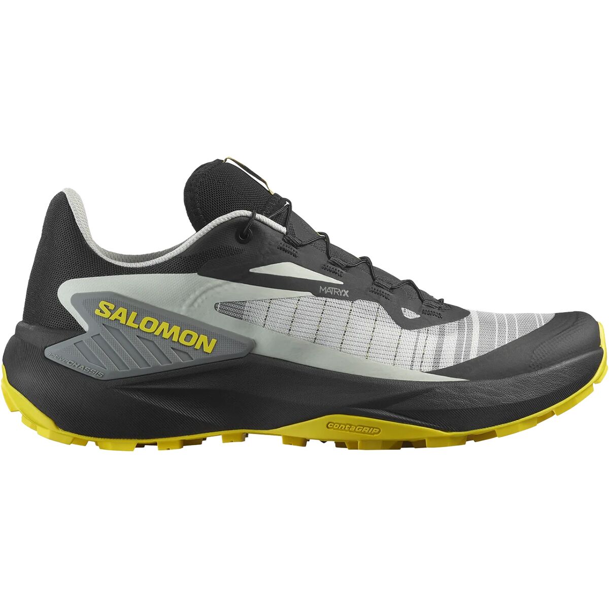 Salomon Men's Genesis Trail Running Shoe in Black / Metal / Incaberry - Size: US 11.5/UK