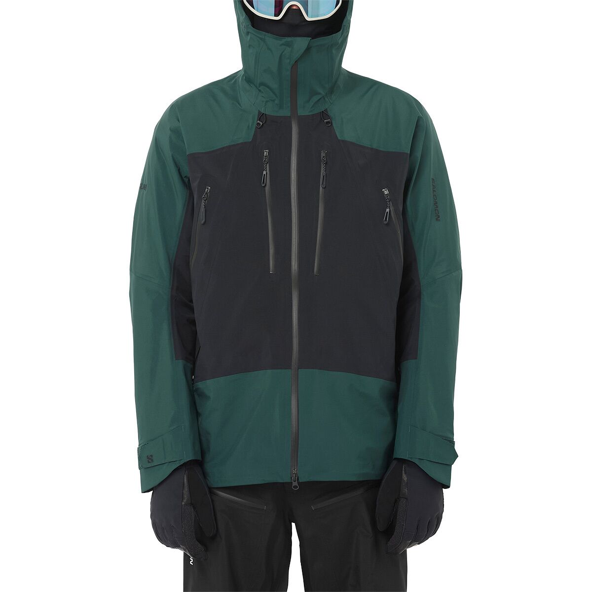 Salomon Salomon Men's Scrambler GORE-TEX Jacket in Green Gables / Deep Black - Size: Small - $524.96 at Steep and Cheap