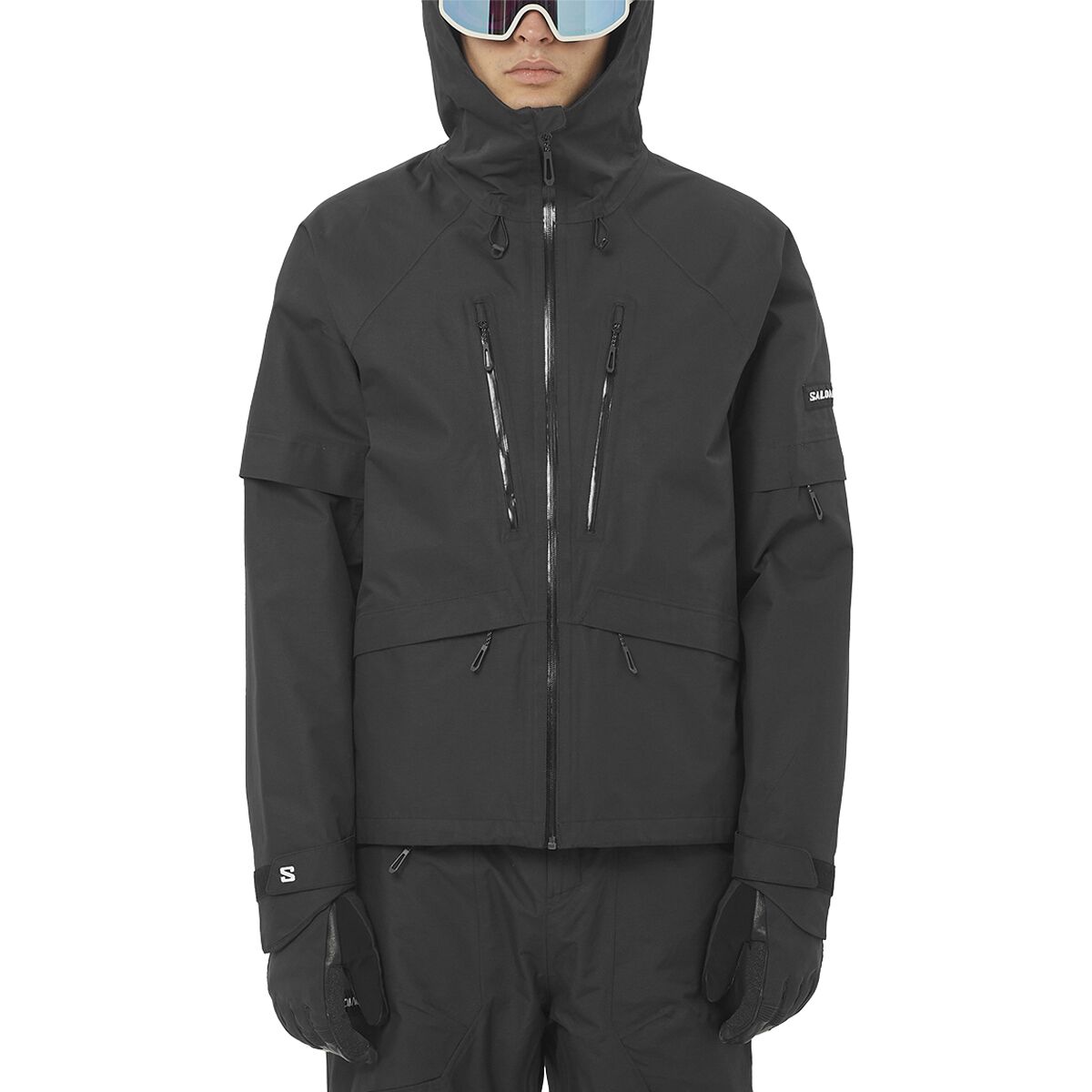 Salomon Men's Venom Full-Zip Jacket in Deep Black - Size: XXL