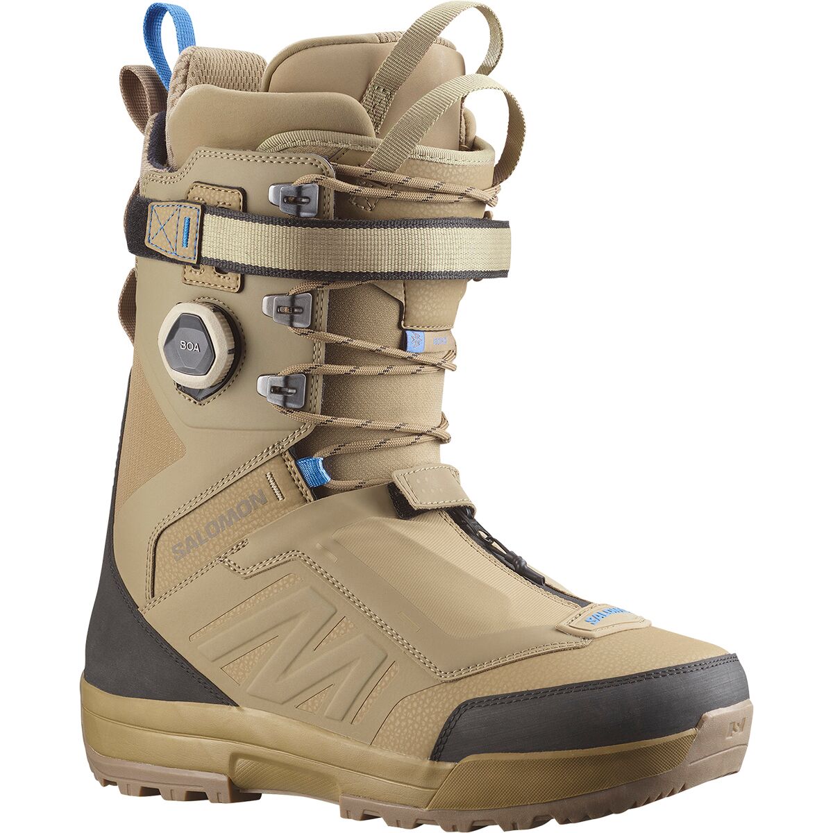 Salomon Men's Echo Lace SJ BOA Snowboard Boot - 2026 in Dune / Surf The Web / Black - Size: 30