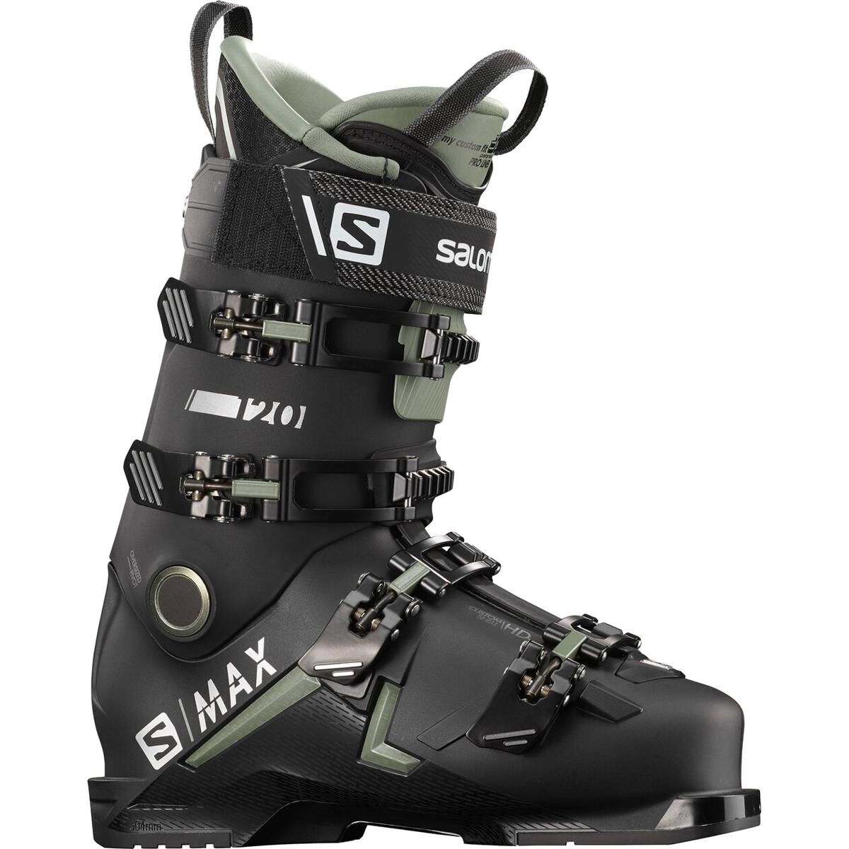 Salomon S/Max 120 Ski Boots in Black / Oil - Size: 24/24.5