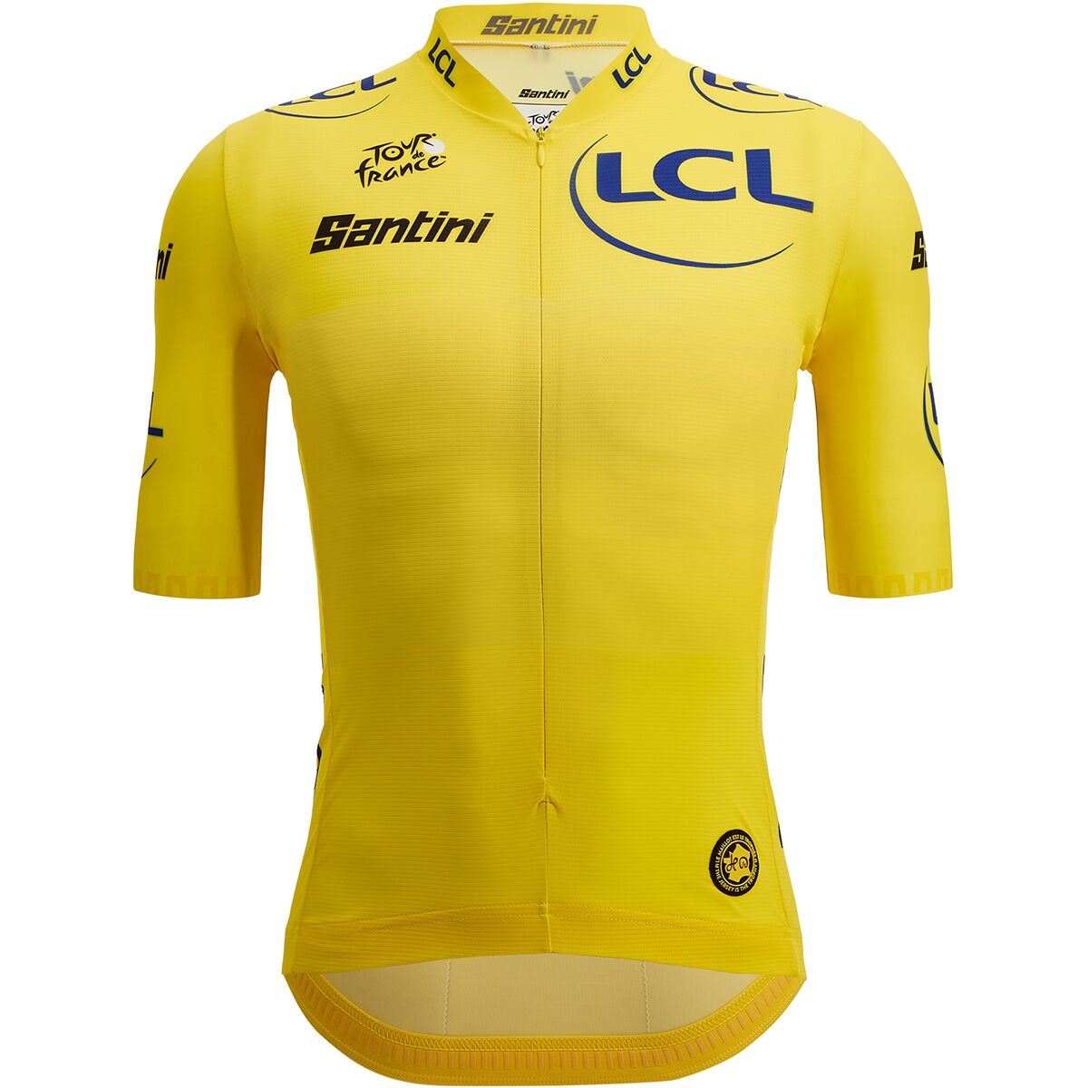 Santini Men's Tour de France Official Yellow Jersey in Giallo - Size: Medium