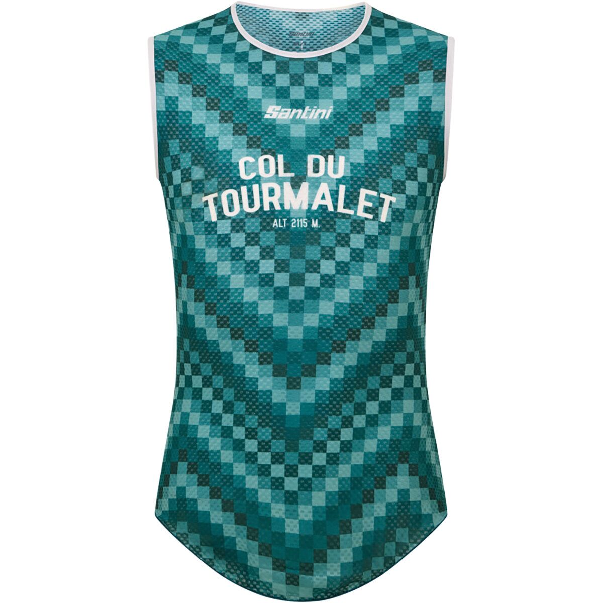 Santini Men's Col de Tourmalet Baselayer in Verde - Size: Medium
