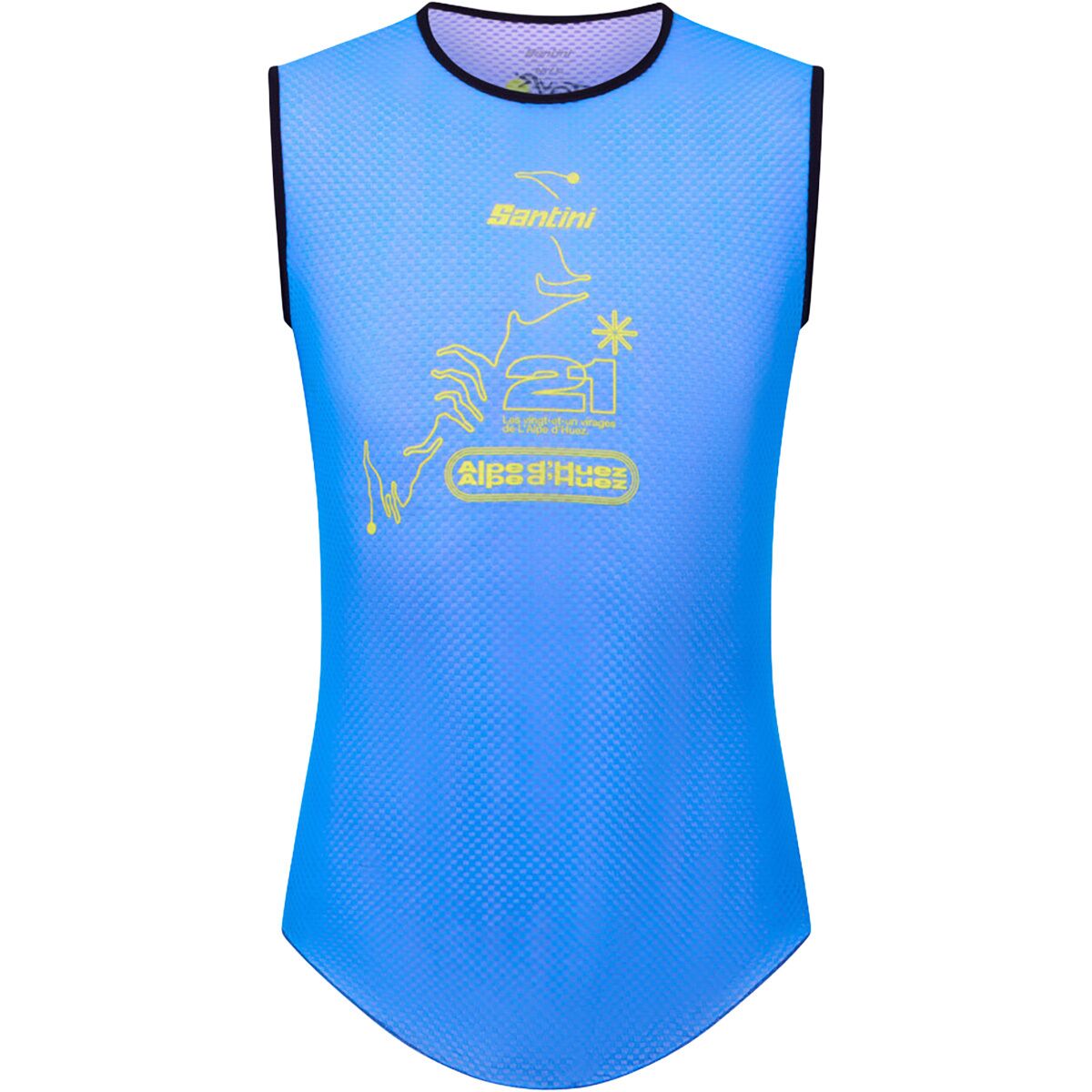 Santini Men's TDF Alpe D'Huez Baselayer in Lilla / Lilac Purple - Size: M/L
