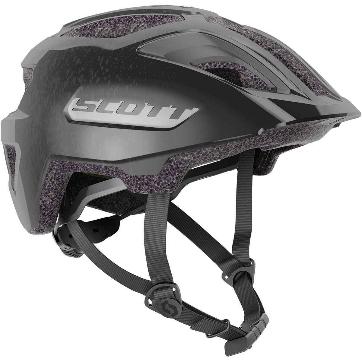 Scott Spunto Junior Plus Helmet - Kids' in Black / Reflective Grey