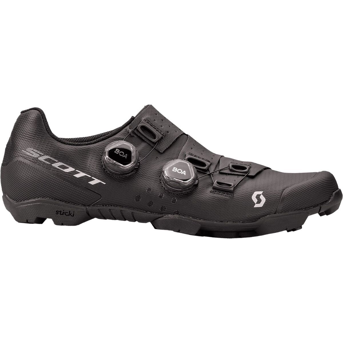 Scott Men's MTB RC Python LE Cycling Shoe in Matt Black / Silver - Size: 48