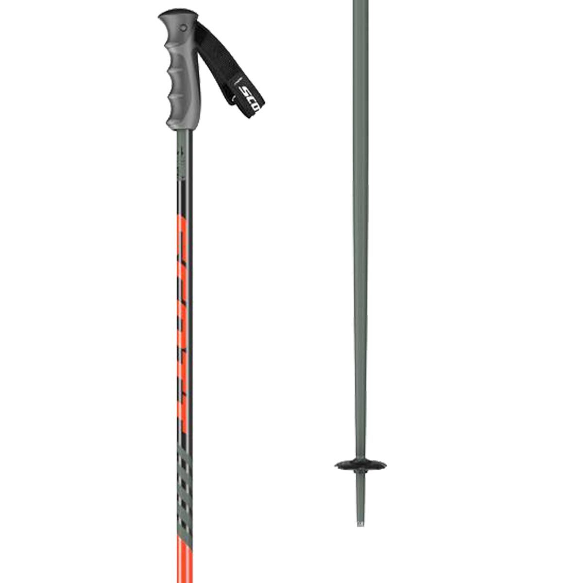 Scott Strike Ski Poles 2022 in Green / Red - Size: 46in