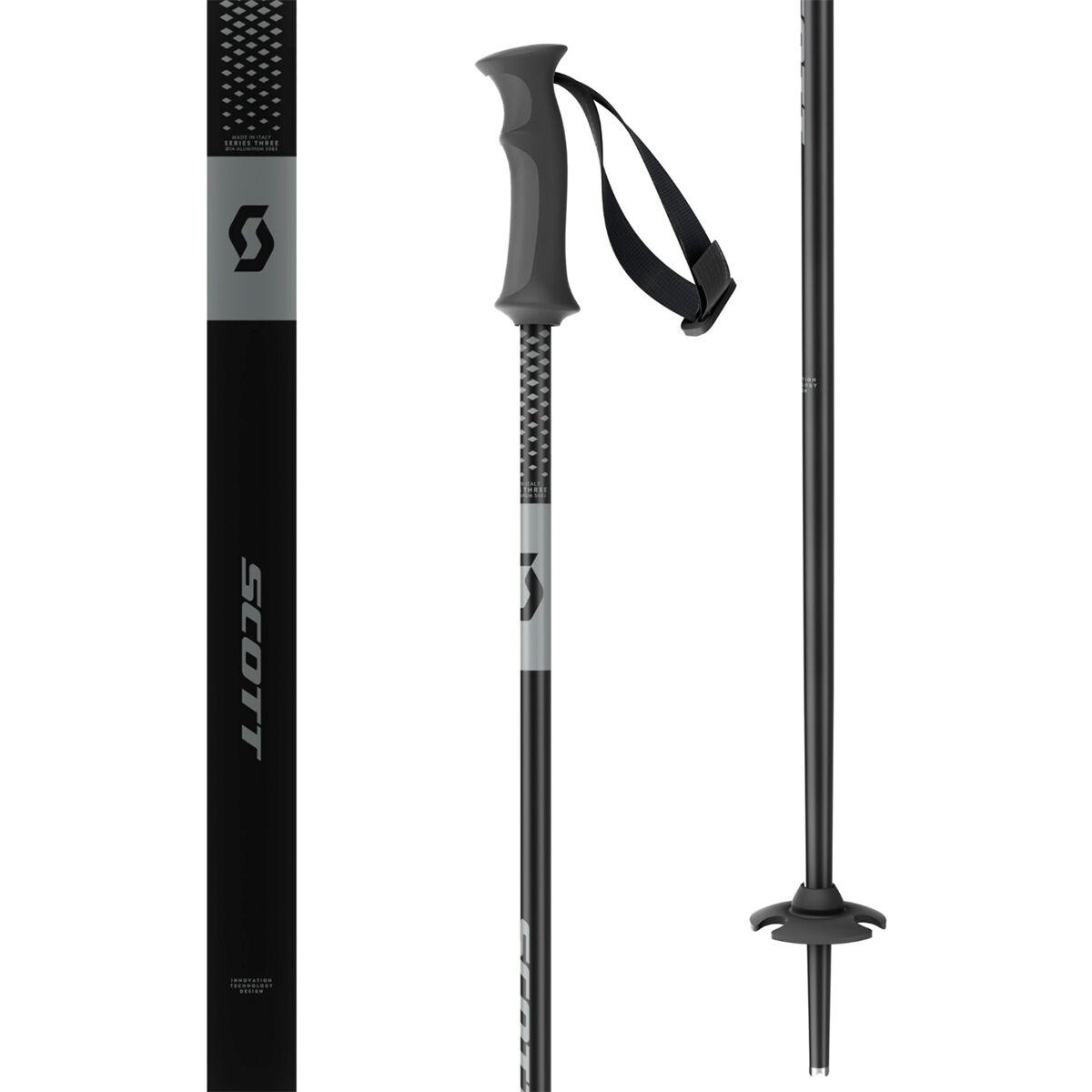 Scott Scott Element Jr Ski Poles - Kids' in Black - Size: 40in(100cm) - $25.00 at Steep and Cheap