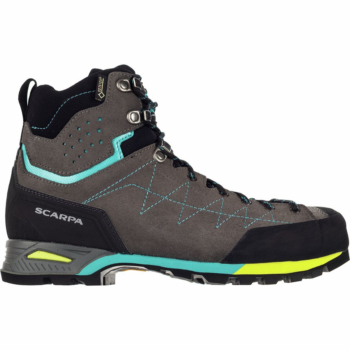 Scarpa Women's Zodiac Plus GTX Backpacking Boot in Shark / Maldive - Size: 40.5