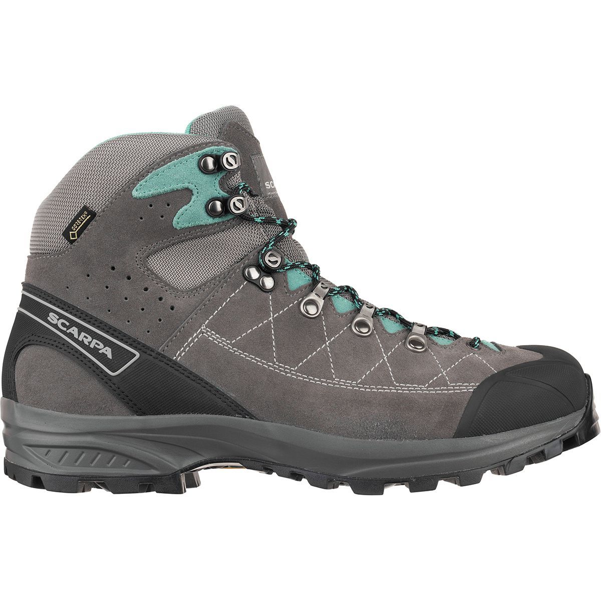 Scarpa Women's Kailash Trek GTX Hiking Boot in Smoke / Lagoon - Size: 39.5