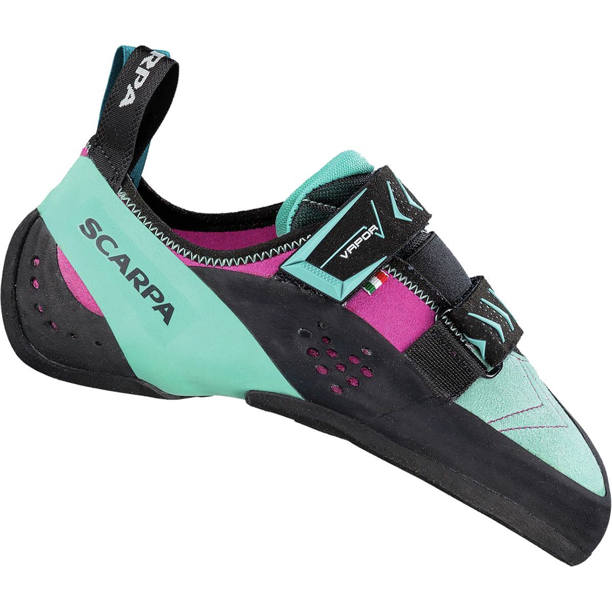 Scarpa Women's Vapor V Climbing Shoe in Dahlia / Aqua - Size: 36