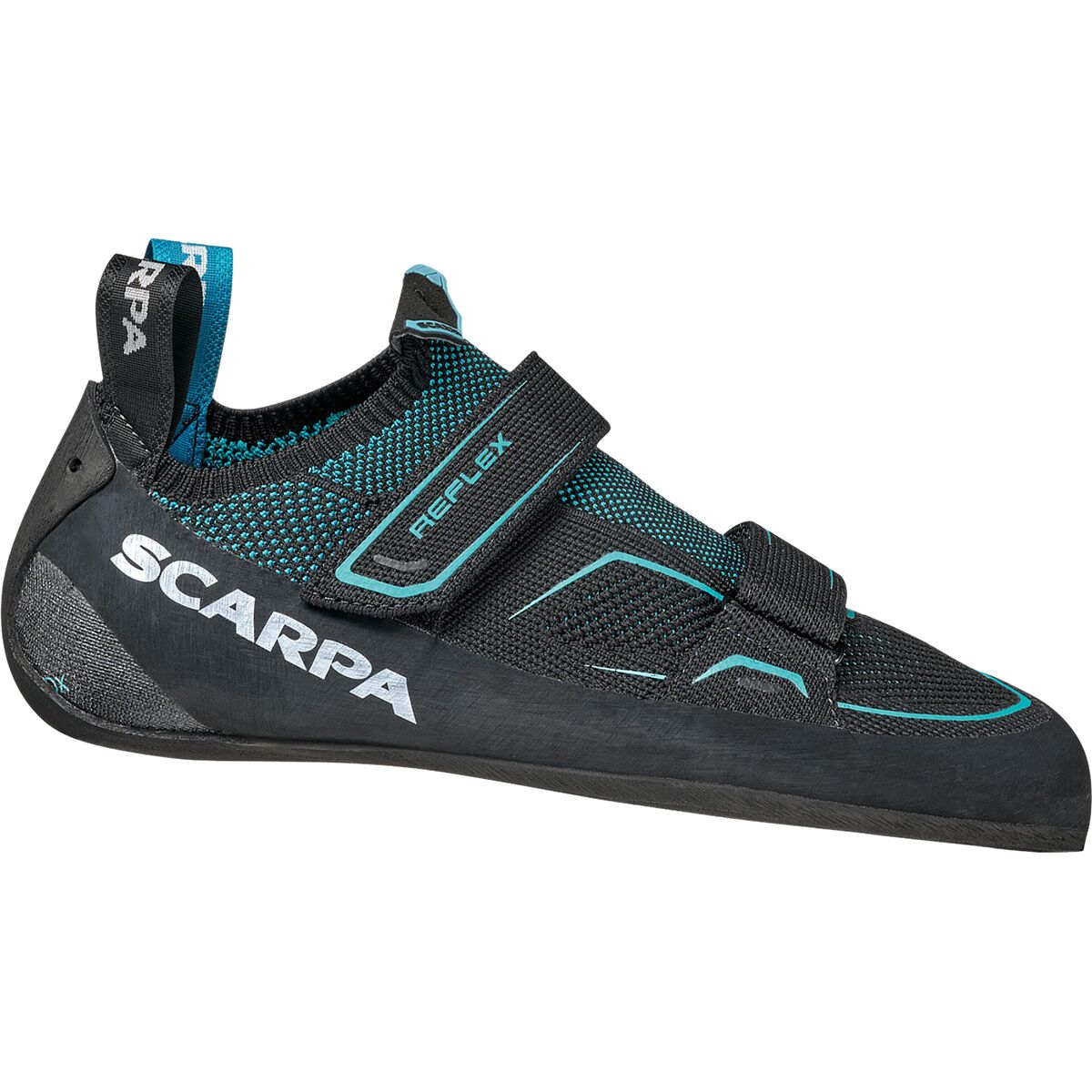 Scarpa Women's Reflex V Climbing Shoe in Black / Ceramic - Size: 41.5
