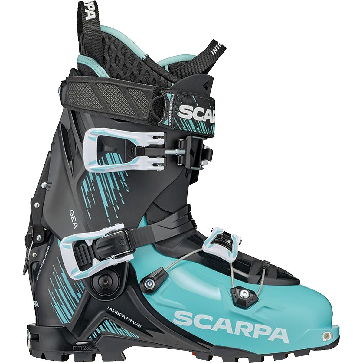 Scarpa Women's Gea Alpine Touring Boot - 2023 in Aqua / Black - Size: 25