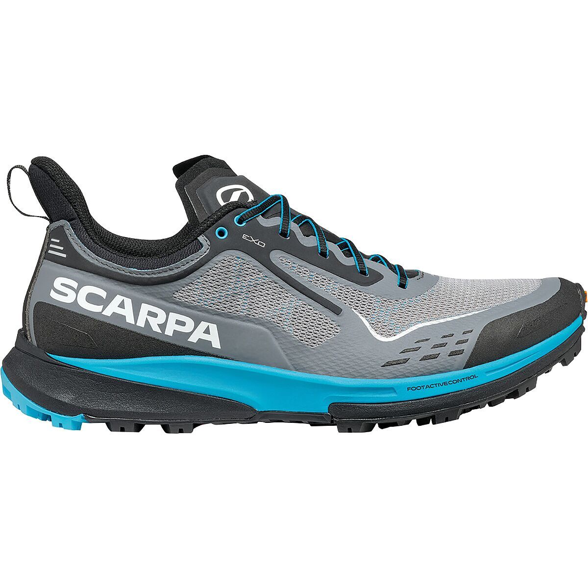 Scarpa Men's Golden Gate Kima RT Trail Running Shoe in Gray / Azure - Size: