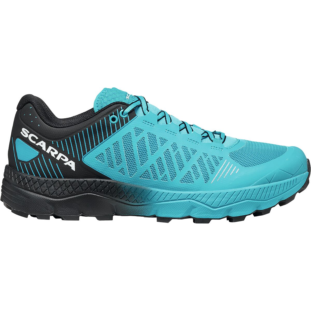 Scarpa Men's Spin Ultra Trail Running Shoe in Azure / Black - Size: