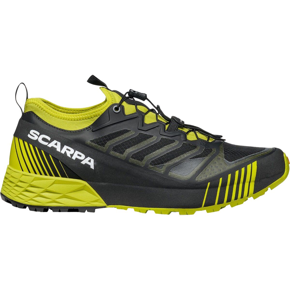 Scarpa Men's Ribelle Run Trail Running Shoe in Black / Lime - Size: