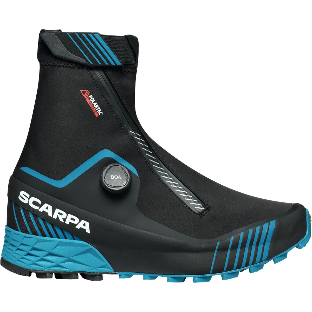 Scarpa Ribelle Run Kalibra G Trail Running Shoe in Black / Azure - Size: