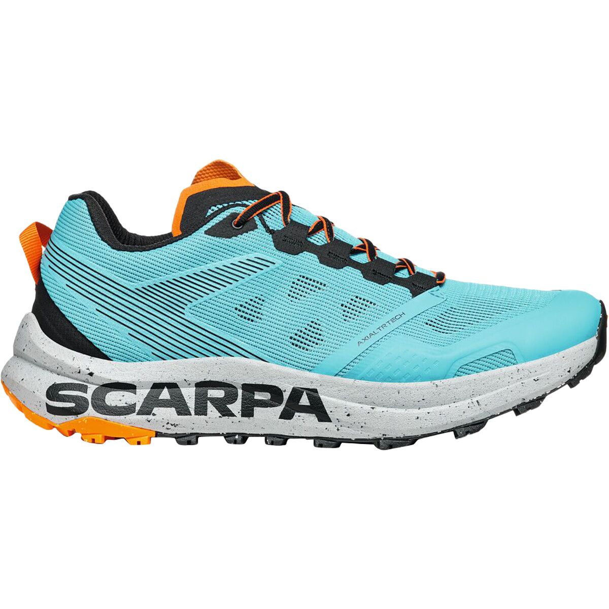 Scarpa Men's Spin Planet Trail Running Shoe in Azure / Black - Size:
