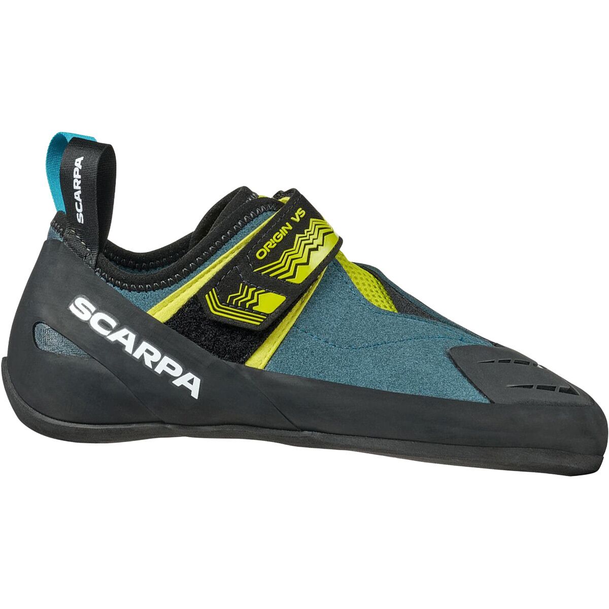 Scarpa Scarpa Men's Origin VS Climbing Shoe in Petrol / Lime - Size: 49 - $104.30 at Steep and Cheap